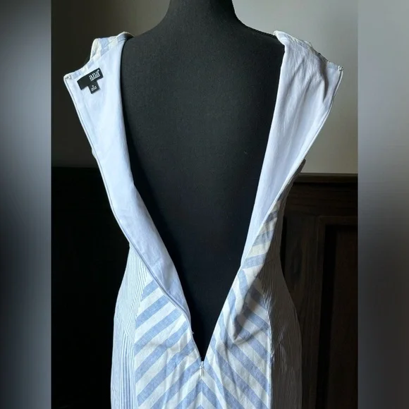 a.n.a lined linen blend sleeveless dress womens size medium - Picture 6 of 8